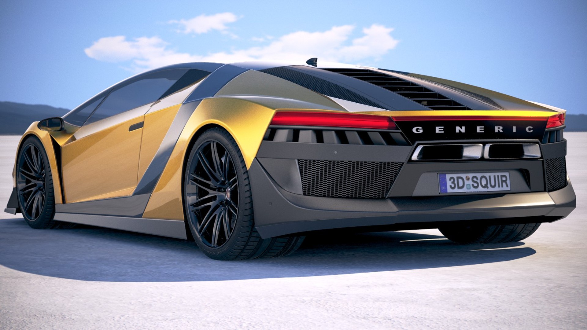 Lamborghini Terzo Millennio 2018 - 3D Model by SQUIR