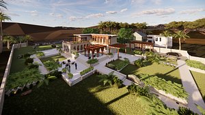 Download Free & Premium Moroccan Style House Plans 3D Models | TurboSquid