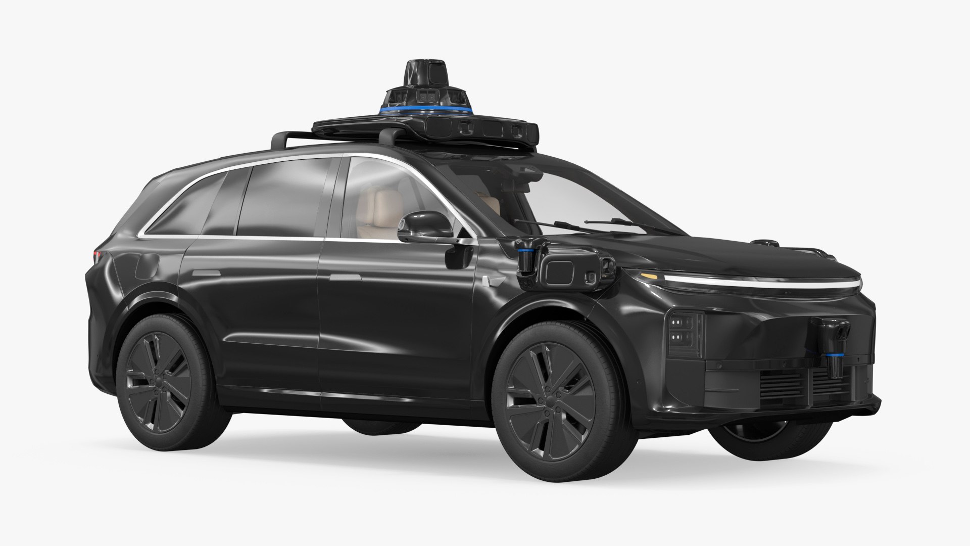 High-Tech Prototype SUV with Vision Sensors 3D model preview