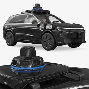 High-Tech Prototype SUV with Vision Sensors