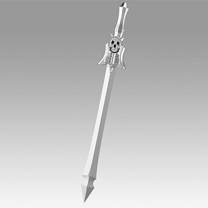 Devil May Cry Silver Cosplay Sword 3D model