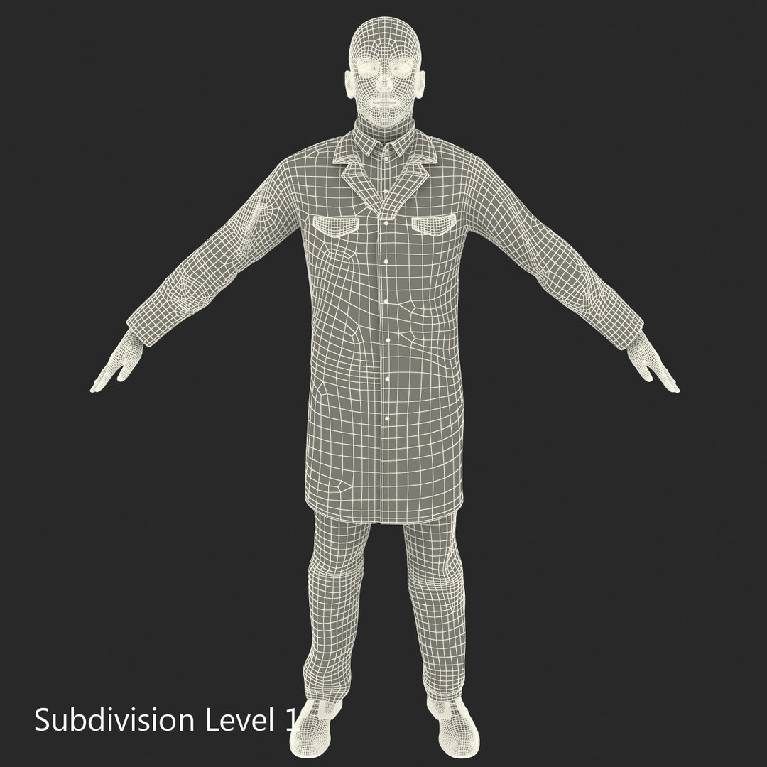 3d Max Scientist Rigged 2 Version