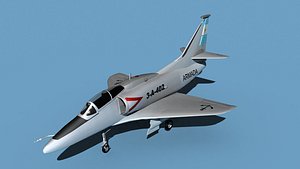 Douglas TA-4M Skyhawk V13 Argentina 3D