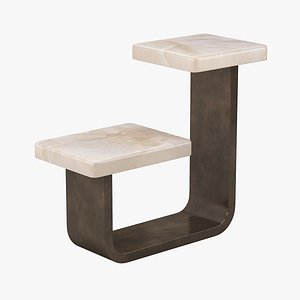 Modern Alabaster Side Table