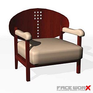 3d model faceworx armchair