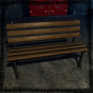 Low poly Bench