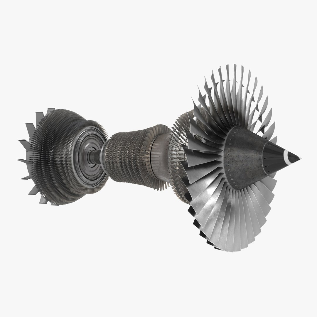 Turbine 4 3D model preview