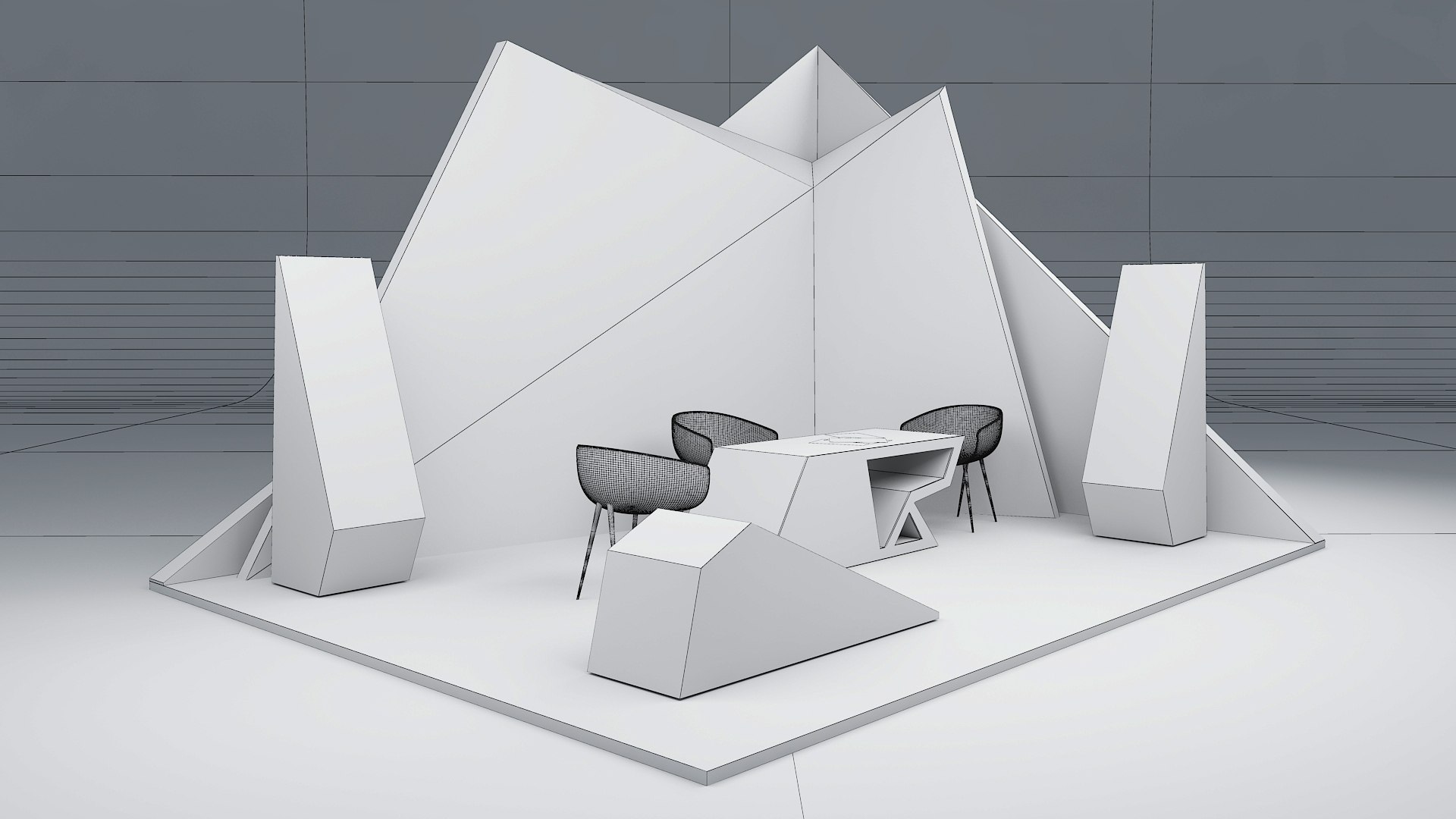 Modern Exhibition Stand Design model https://p.turbosquid.com/ts-thumb/6I/Aoh2iG/We/wireframe/jpg/1787605205/1920x1080/fit_q87/97b282f0694587594a7d1f096482bbf49bbfa765/wireframe.jpg