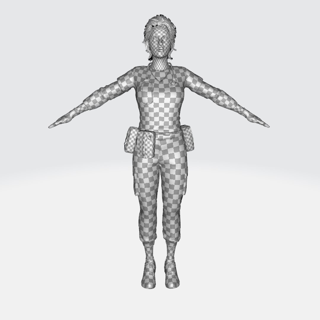 Emergency Response Nurse 3D Character Model 3D Model - TurboSquid 2333795