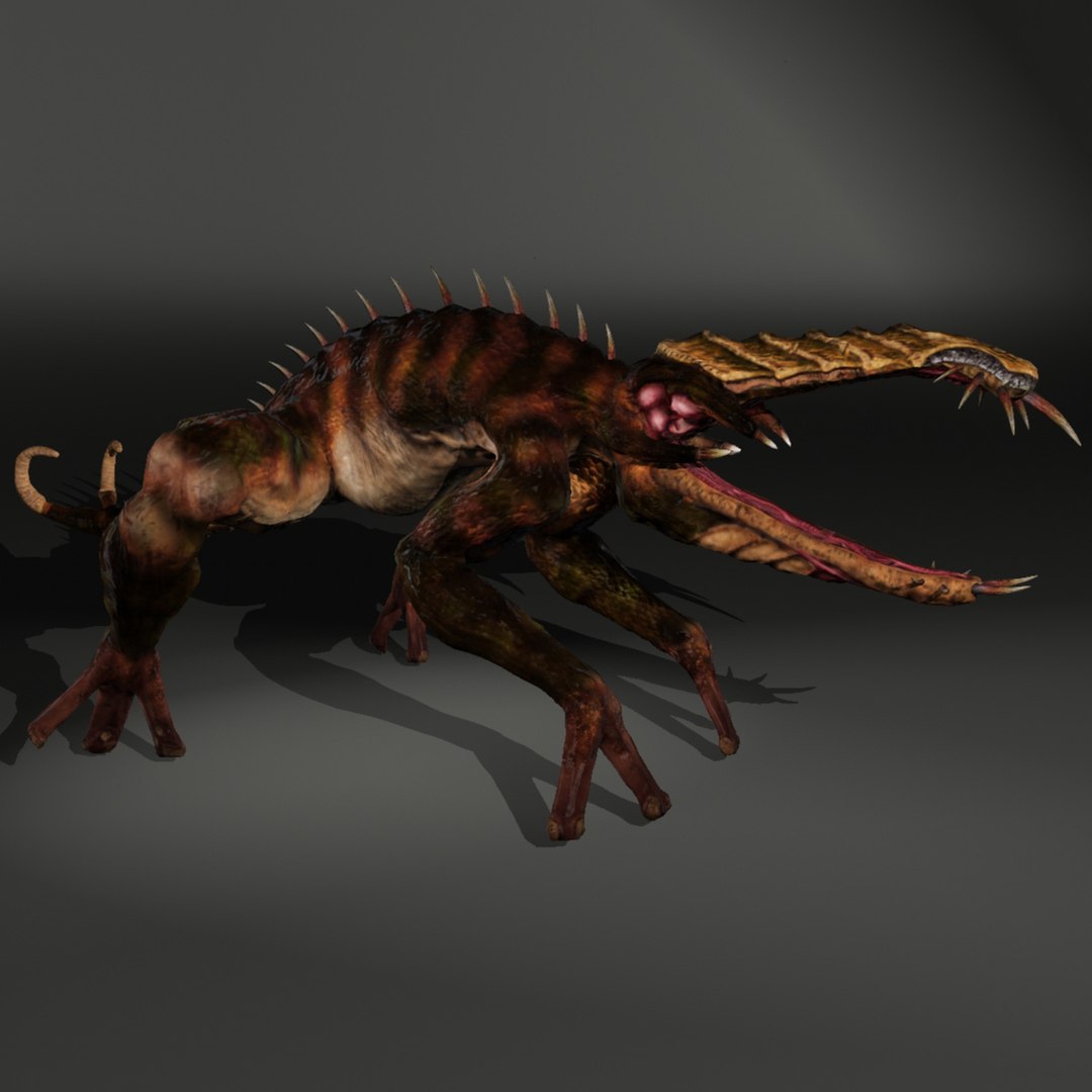 creature rigged 3d ma