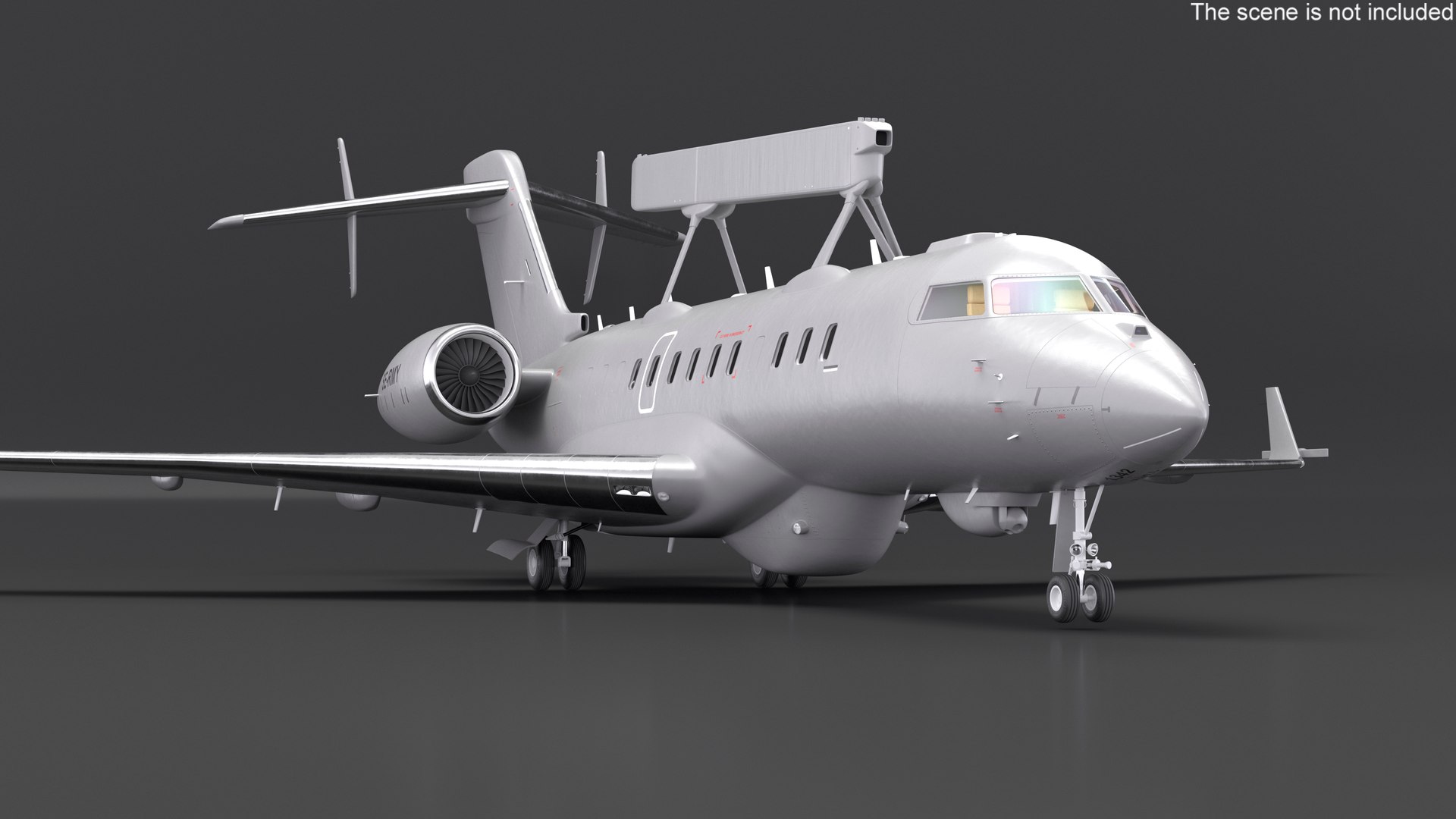 SAAB GlobalEye AEW Aircraft SE-RMY 3D Model - TurboSquid 2358459