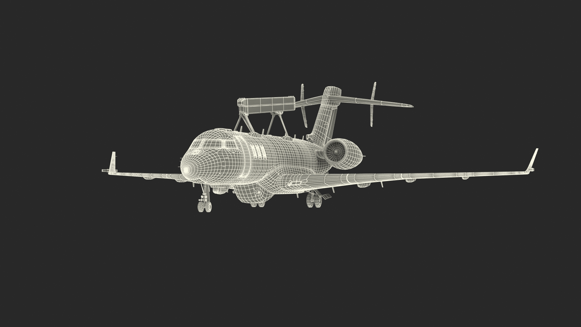 SAAB GlobalEye AEW Aircraft SE-RMY 3D Model - TurboSquid 2358459