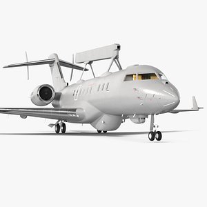 SAAB GlobalEye AEW Aircraft SE-RMY 3D model