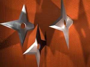 3D model Shuriken Ninja Star CollectionVol 03 VR / AR / low-poly