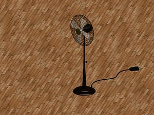 3d model fan