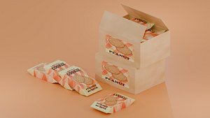 Lucky Peanut Butter Cookie 3D model