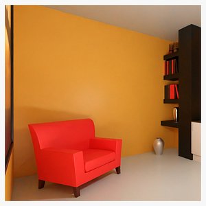 3D Living Room model
