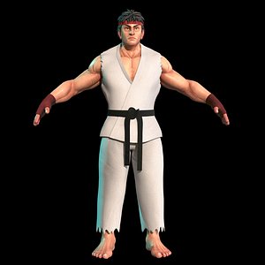 3D Street fighter - Ryu 3D model