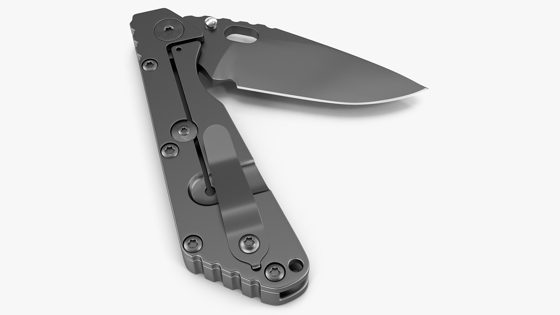 Tactical Folding Pocket Knife 3D model preview