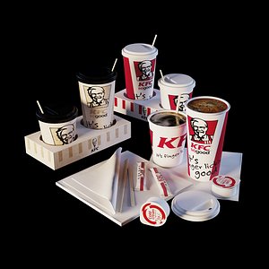 kfc cofe cup 3D model