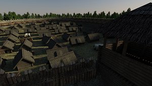 Old slavic wood house