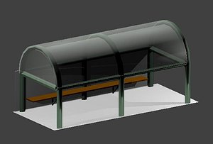 cantilever roof 3D model