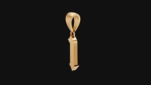 number 1 pendant