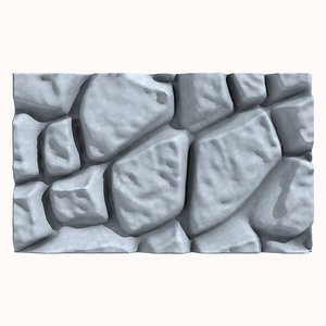 3D Stone Wall 197 model