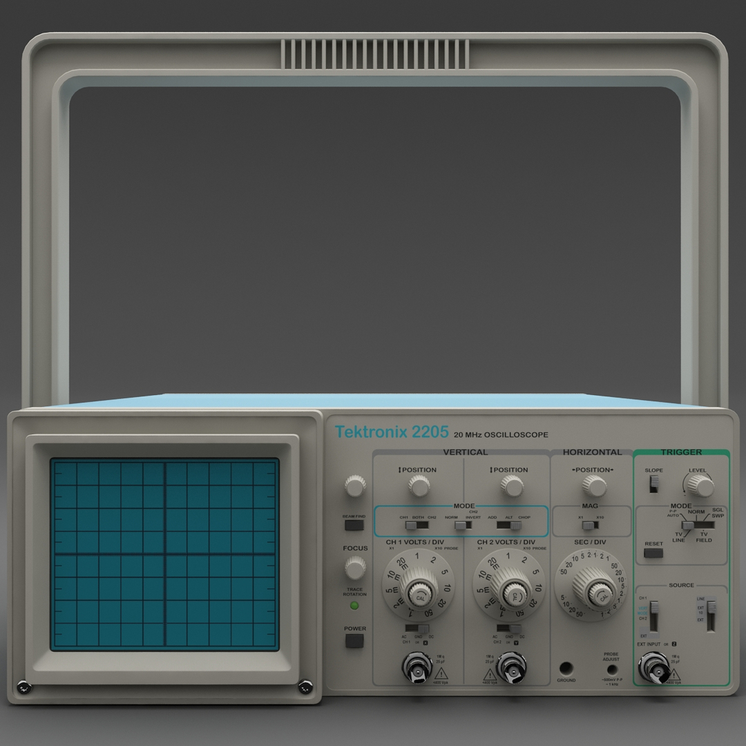 3d oscilloscope tektronix 2205