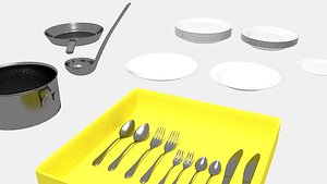 3D cutlery model