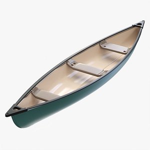 3D Canoe 01 model