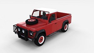 3d land rover defender 110 model