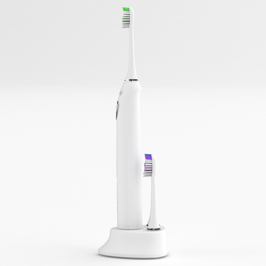 3d Model Realistic Electric Toothbrush