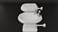 Bathroom Decor Set Elegant Sink and Toilet