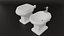 Bathroom Decor Set Elegant Sink and Toilet