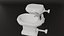 Bathroom Decor Set Elegant Sink and Toilet