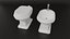 Bathroom Decor Set Elegant Sink and Toilet
