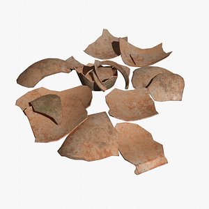Terracotta Vase - Pot - broken 3D model