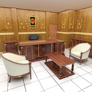3D President Room 8K model