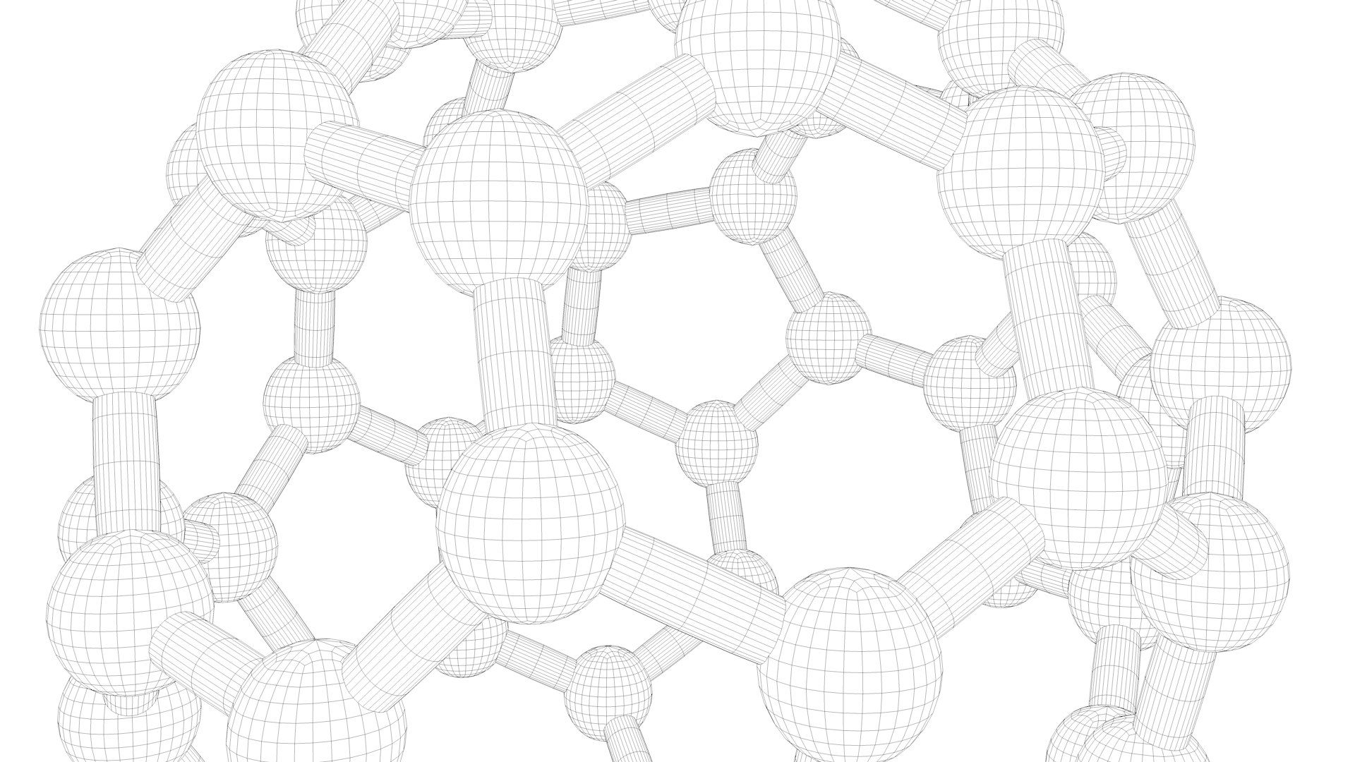 3D Carbon Structure Fullerene Model - TurboSquid 1502874