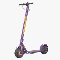 Sharing Rental Electric Scooter Low Poly PBR