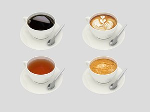 3D Hot Beverage Models