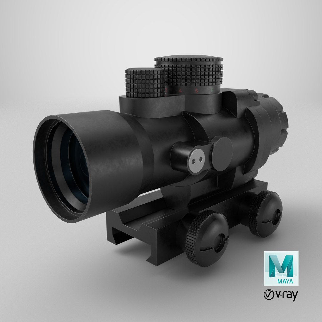 Realistic 2x Scope 3D model https://p.turbosquid.com/ts-thumb/6I/x7PBhU/h2/stemcell_maya_vray_render/png/1739996133/1920x1080/fit_q87/39fe5e00159665235b589ca856f0f0a7421be121/stemcell_maya_vray_render.jpg