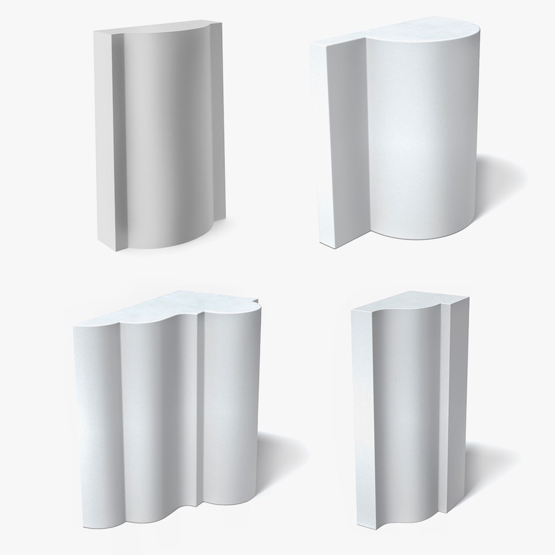 Architectural Gypsum Moldings Collection 3D model preview