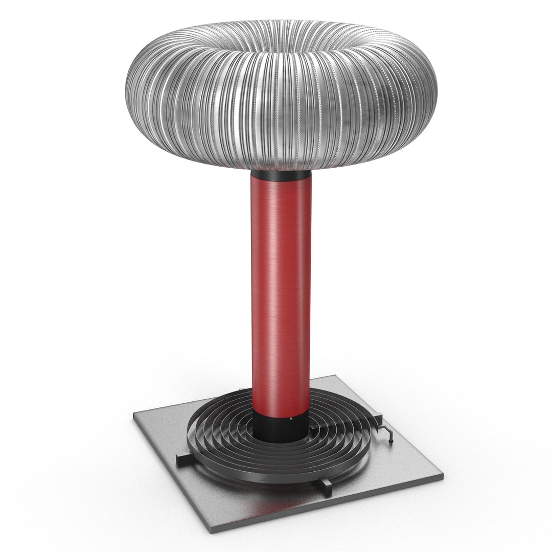 Tesla Coil 3D model preview