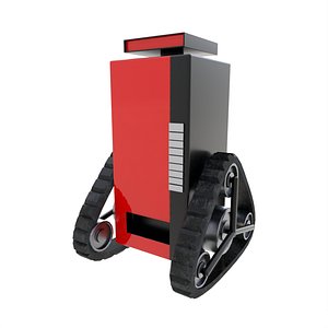 soda machine tank robot 3D model