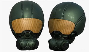 helmet sci fi 3D model