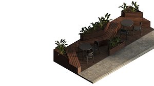 Parklet 1 3D model