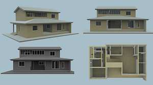 house modern 3D