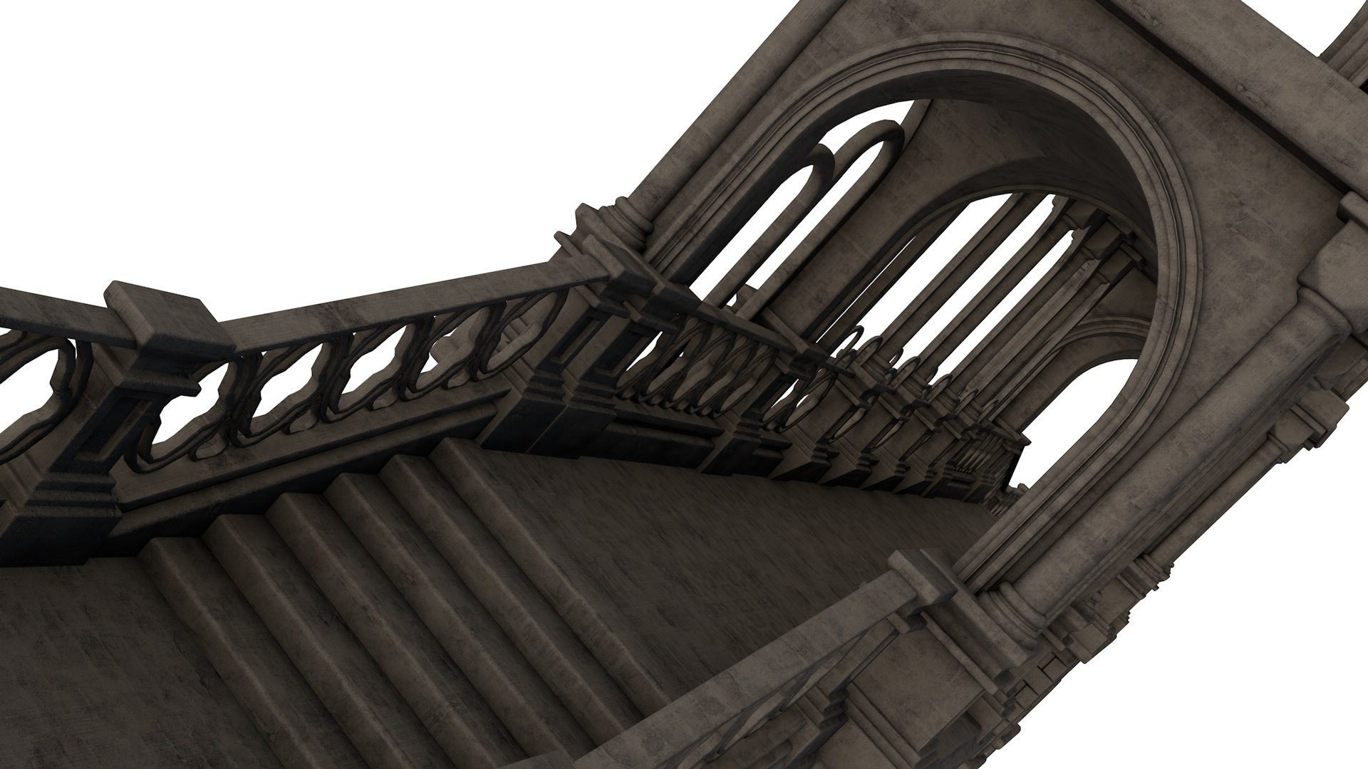 3D Gothic Bridge - TurboSquid 1967094